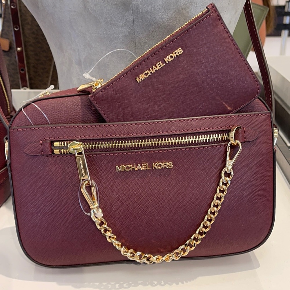 Michael Kors Jet Set Travel Small Leather Top Zip Coin Pouch With ID - Picture 14 of 14
